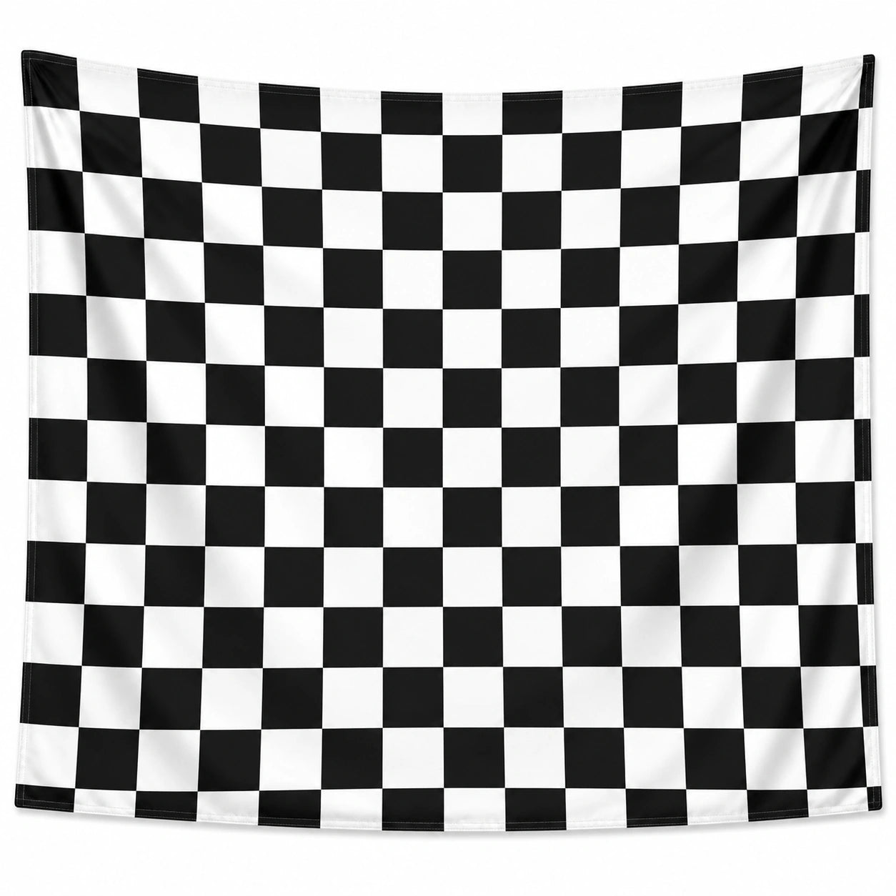 Tenture Murale à Carreaux Noir et Blanc 150x150 cm