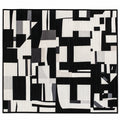 Tenture Murale Abstraite Noir et Blanc 100x140 cm