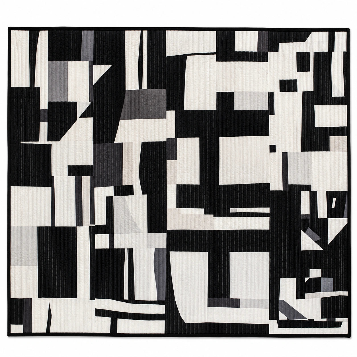 Tenture Murale Abstraite Noir et Blanc 100x140 cm