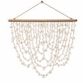 Décoration Murale Boho en Coquillages Blanc/Beige