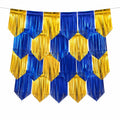 Guirlande Métallique à Franges Bleu et Jaune